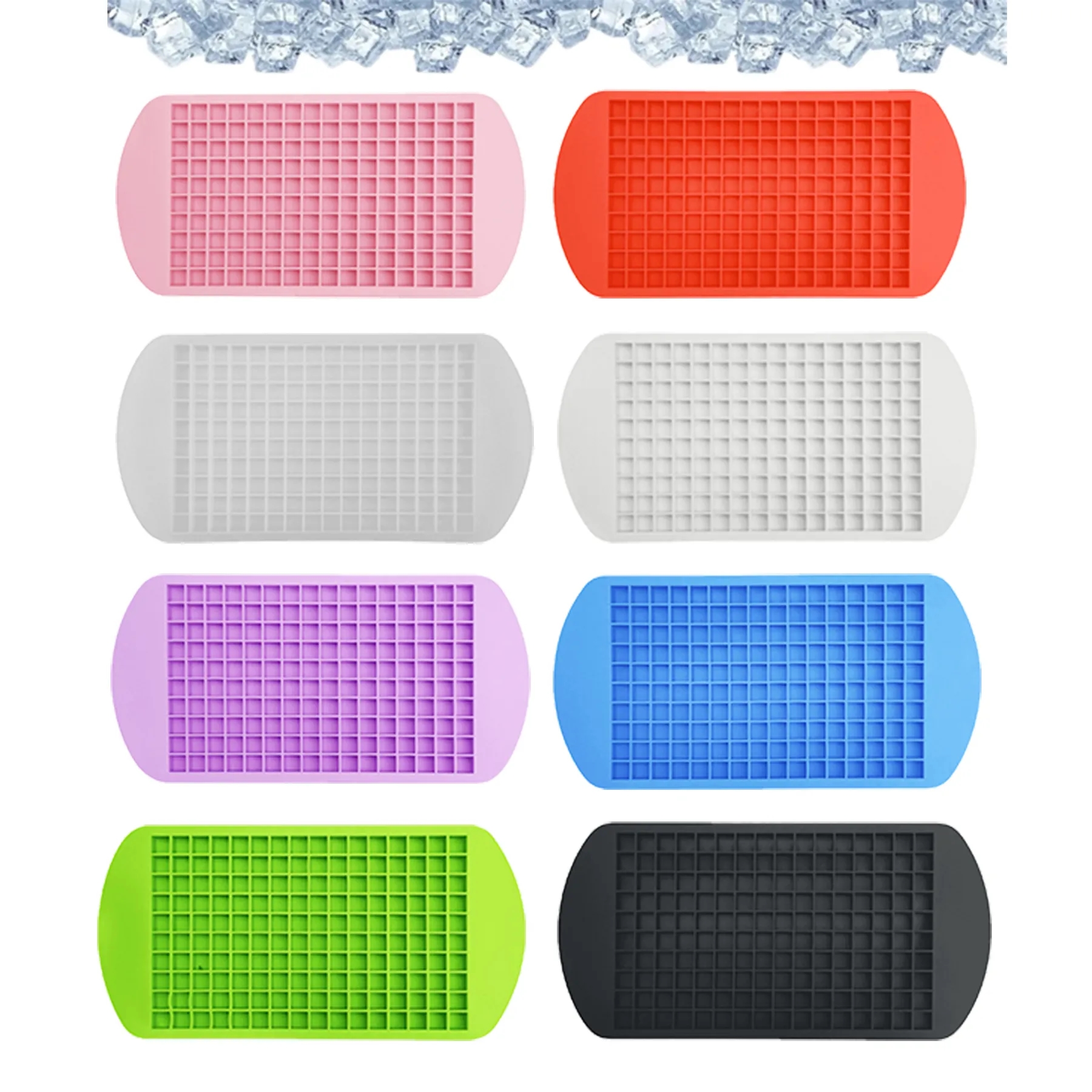 MOQ 20 Silicone Ice Cube Tray High Capacity Mold 4