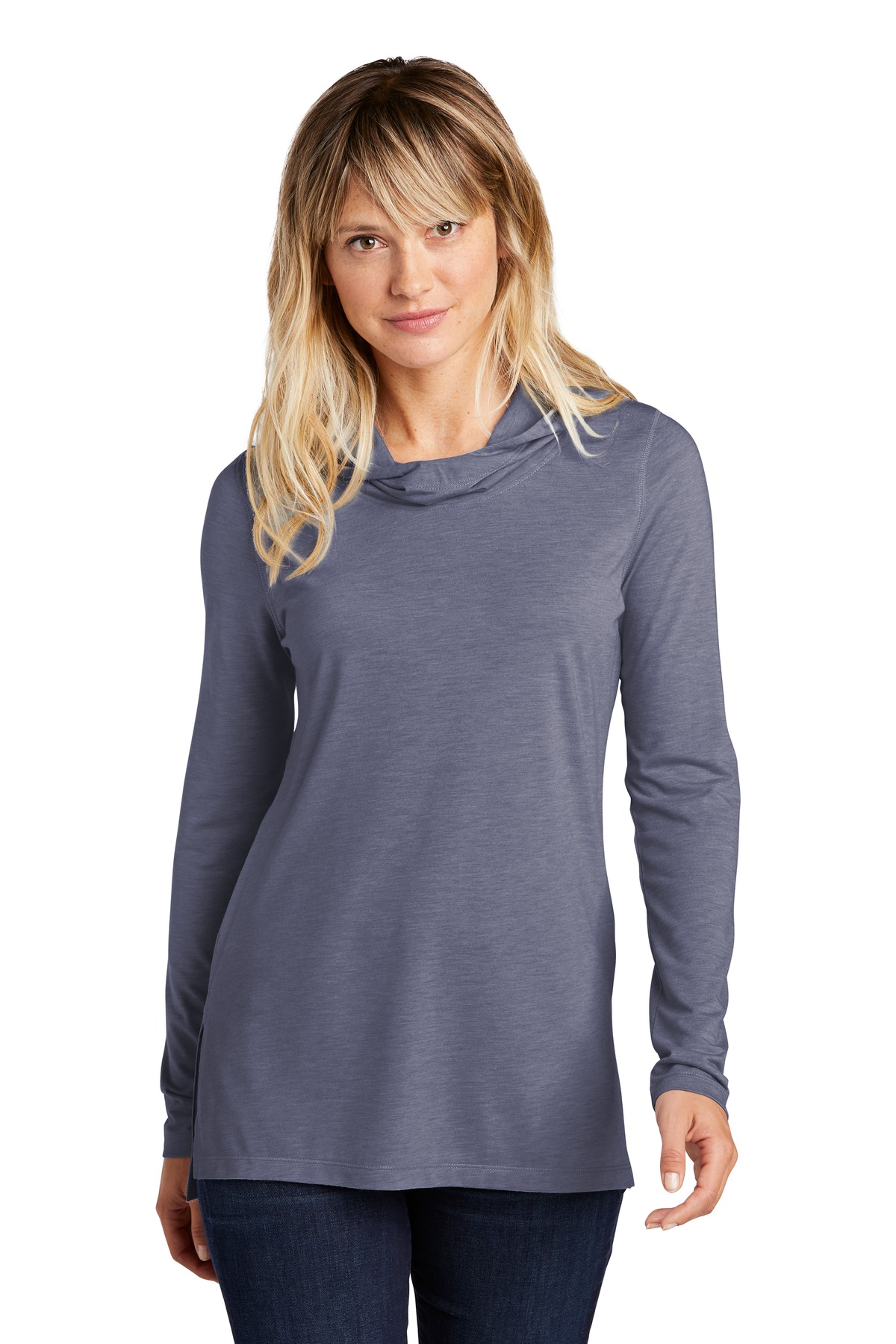 Sport-Tek Women's PosiCharge Tri-Blend Wicking Long Sleeve Hoodie LST406, custom hoodie or sweatshirt with logo imprint 21