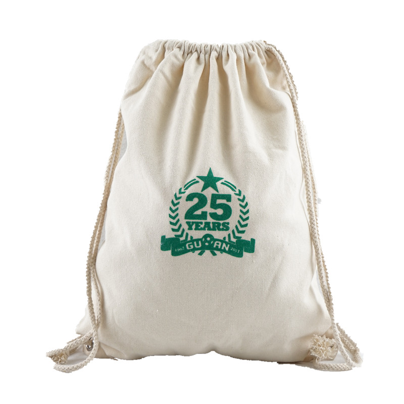 Cotton Canvas Drawstring Bag 7