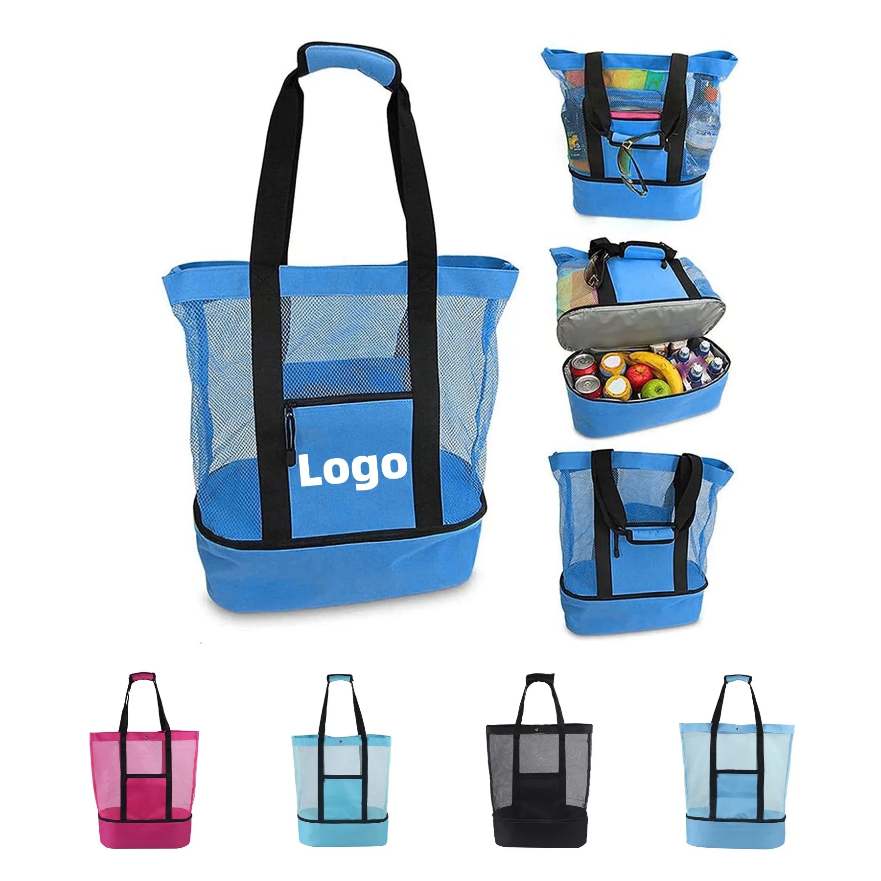 Nautical Insulated Cooler Picnic Beach Bag 3