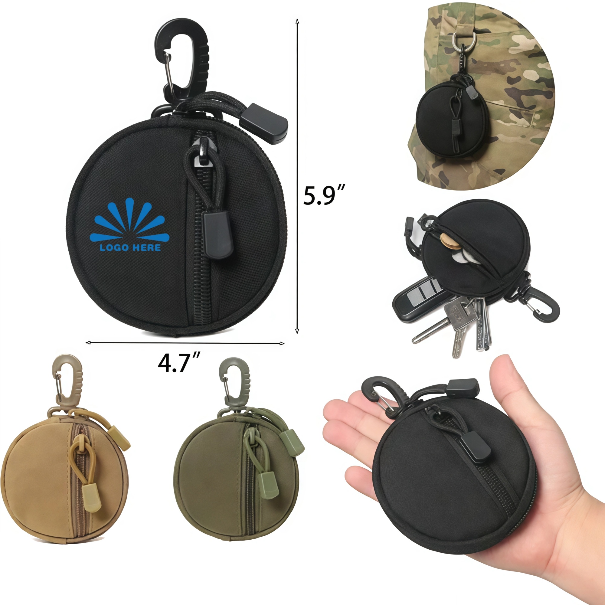 Keychain Pouch with Hook 2