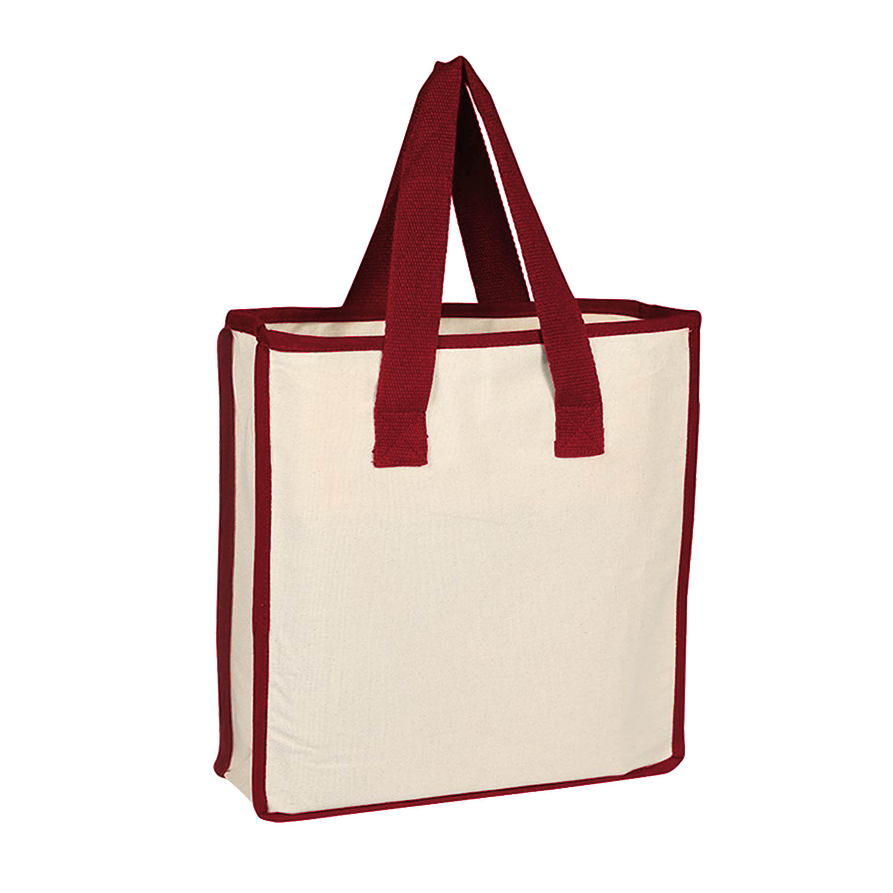 12 oz Heavy Duty Canvas Tote Bag with Accent Handles 4