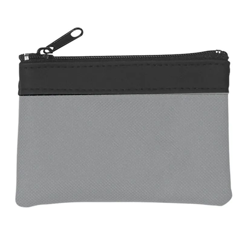 Imprinted Polyester Zippered Coin Pouches 3