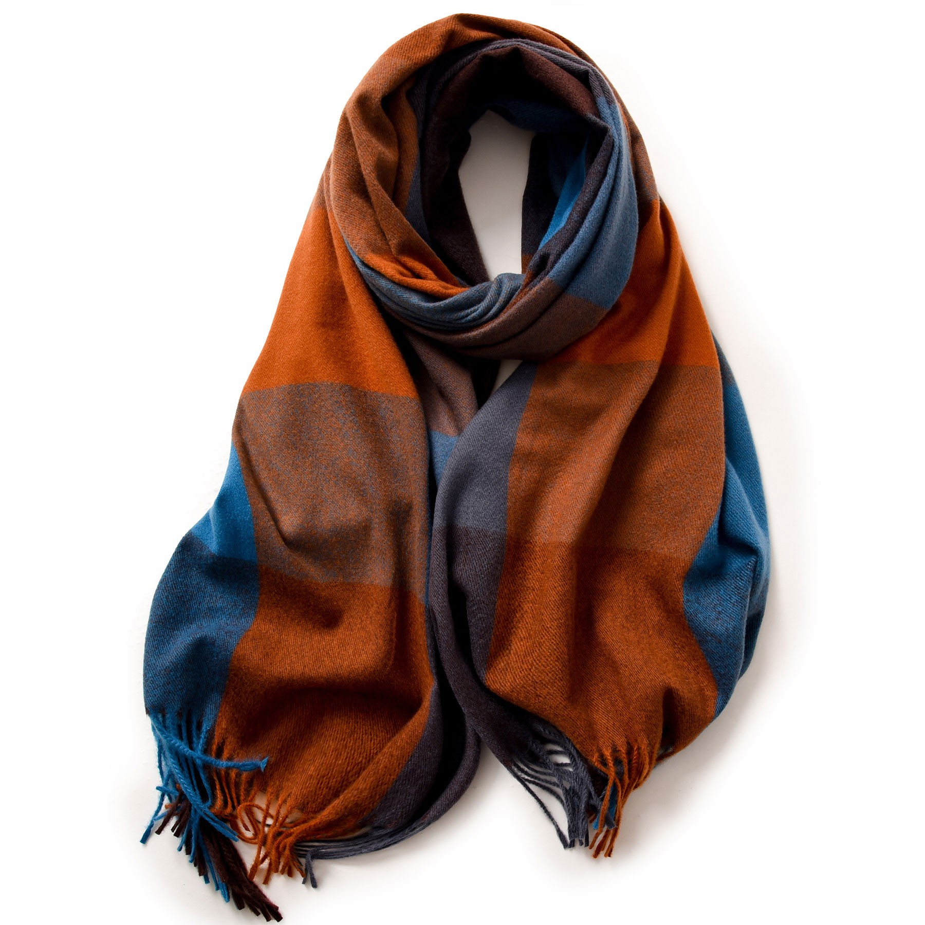 Long Plaid Scarf 15