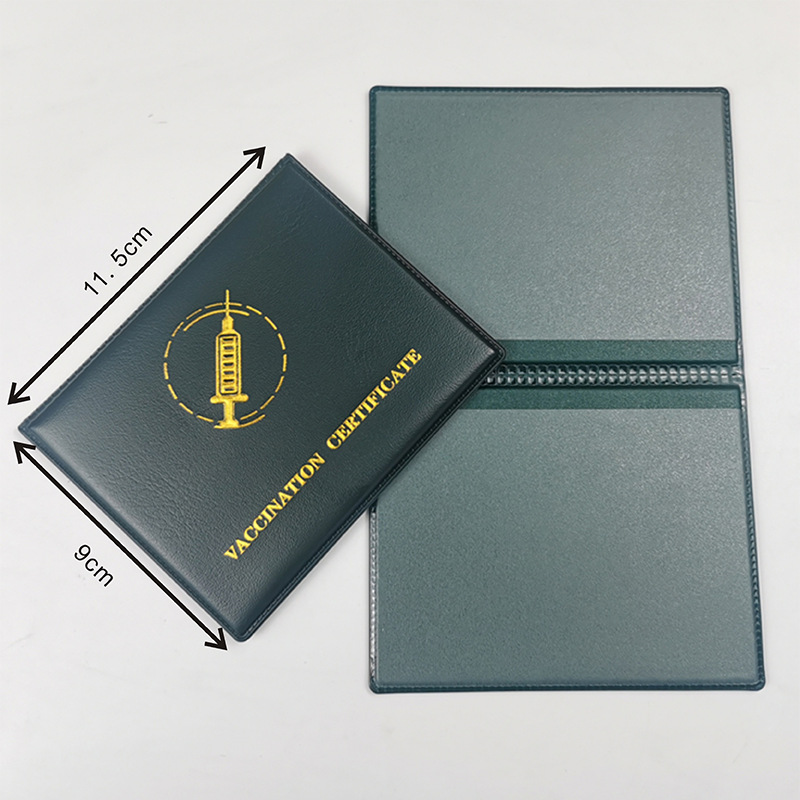 CDC PU Leather Vaccine Card Holder 6