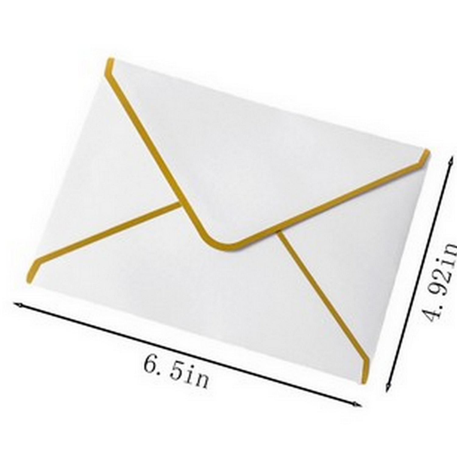Gold Foiled Diamond Shaped Envelope Invitation 3