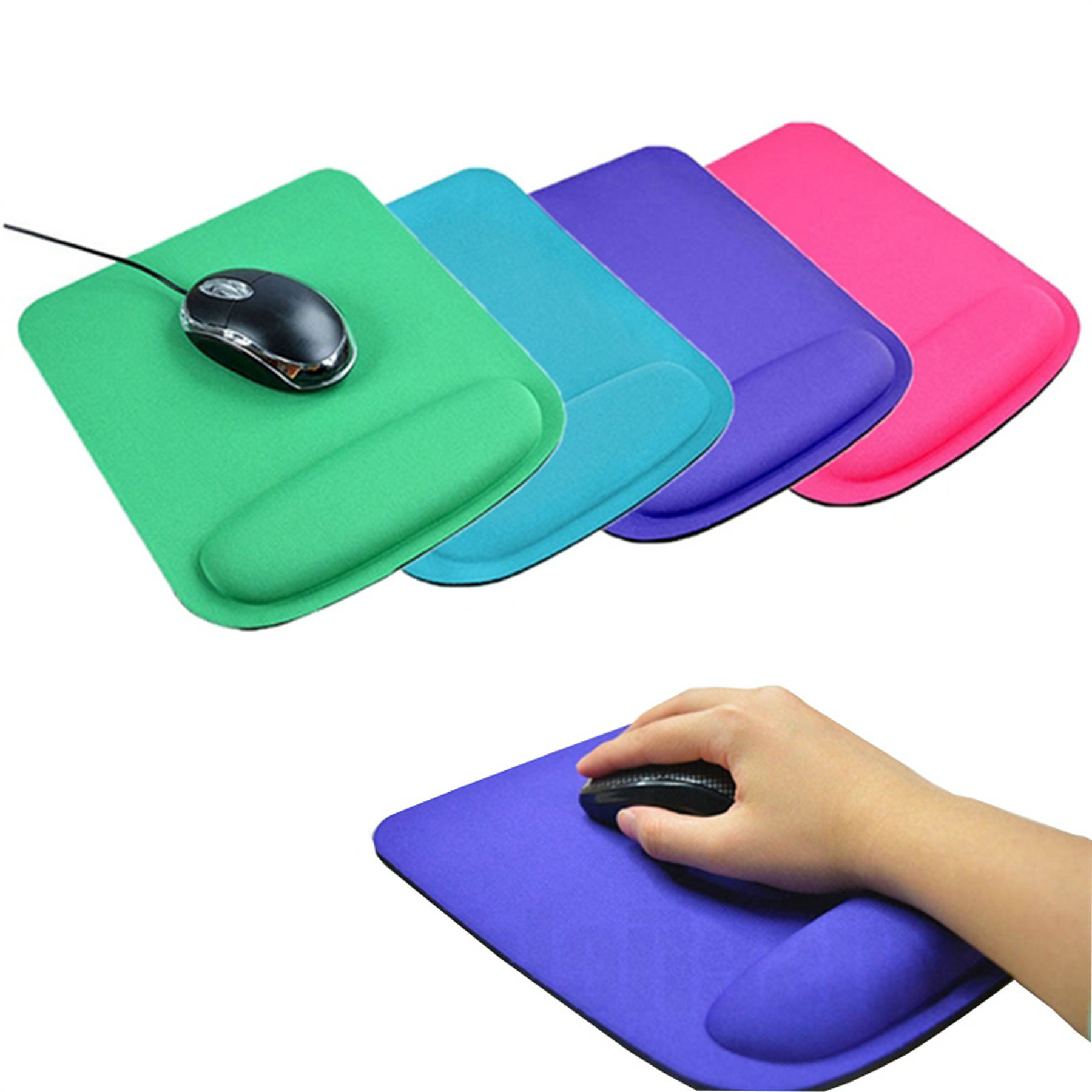 Square Mouse Pad with Wrist Protect 2