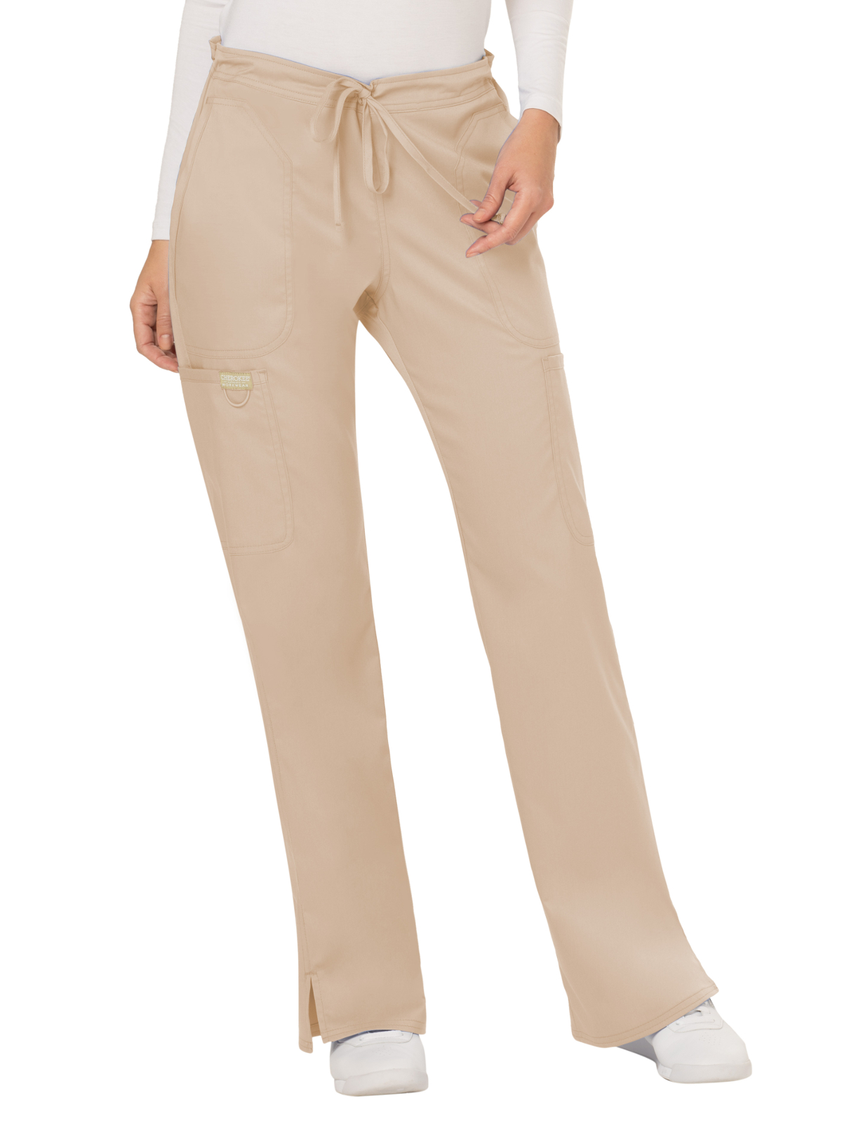 Cherokee - Workwear Revolution - Women's 5-Pocket Mid Rise Drawstring Pant 38