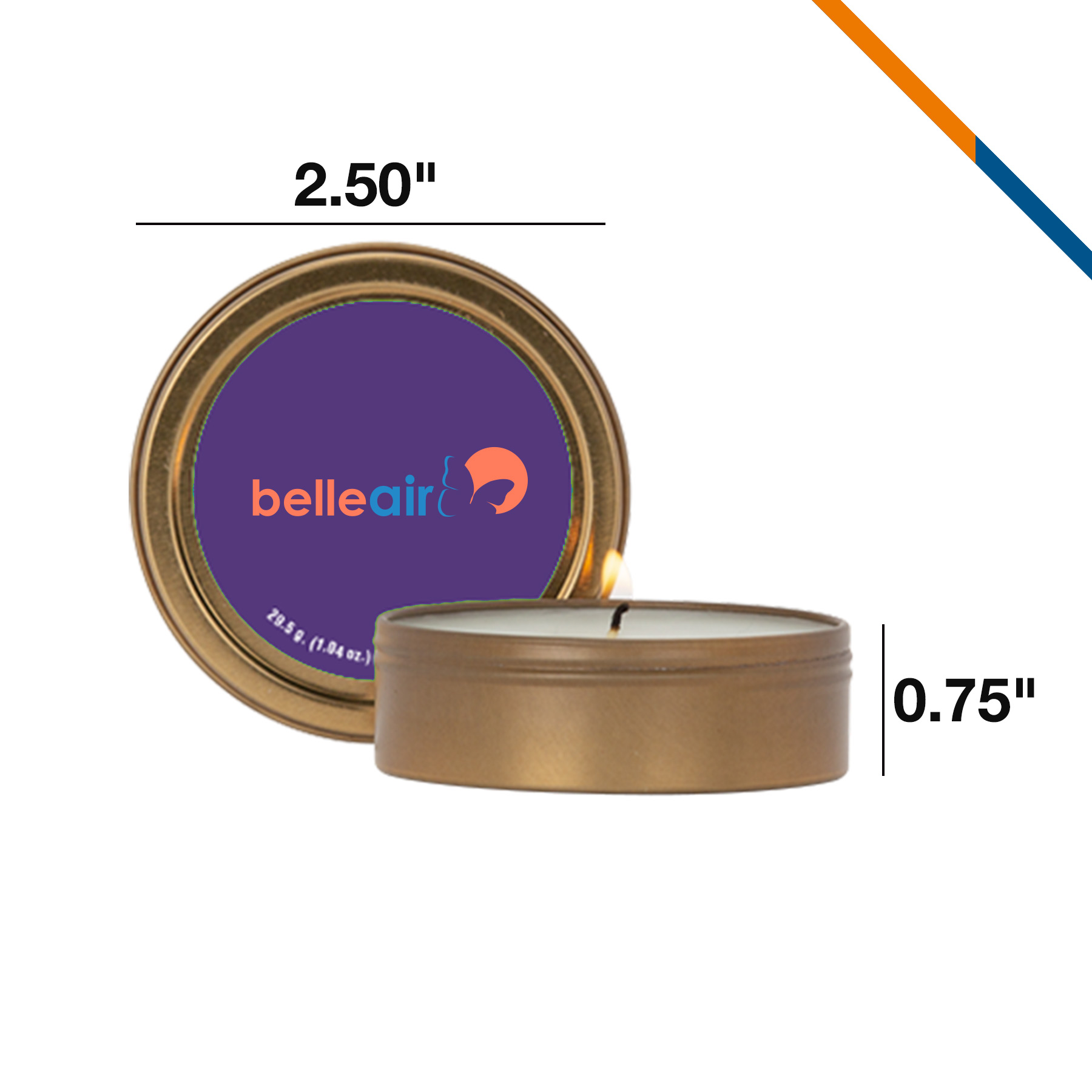Glowi Scented Candle In Screw-Top Metal Tin - 2 OZ. 7