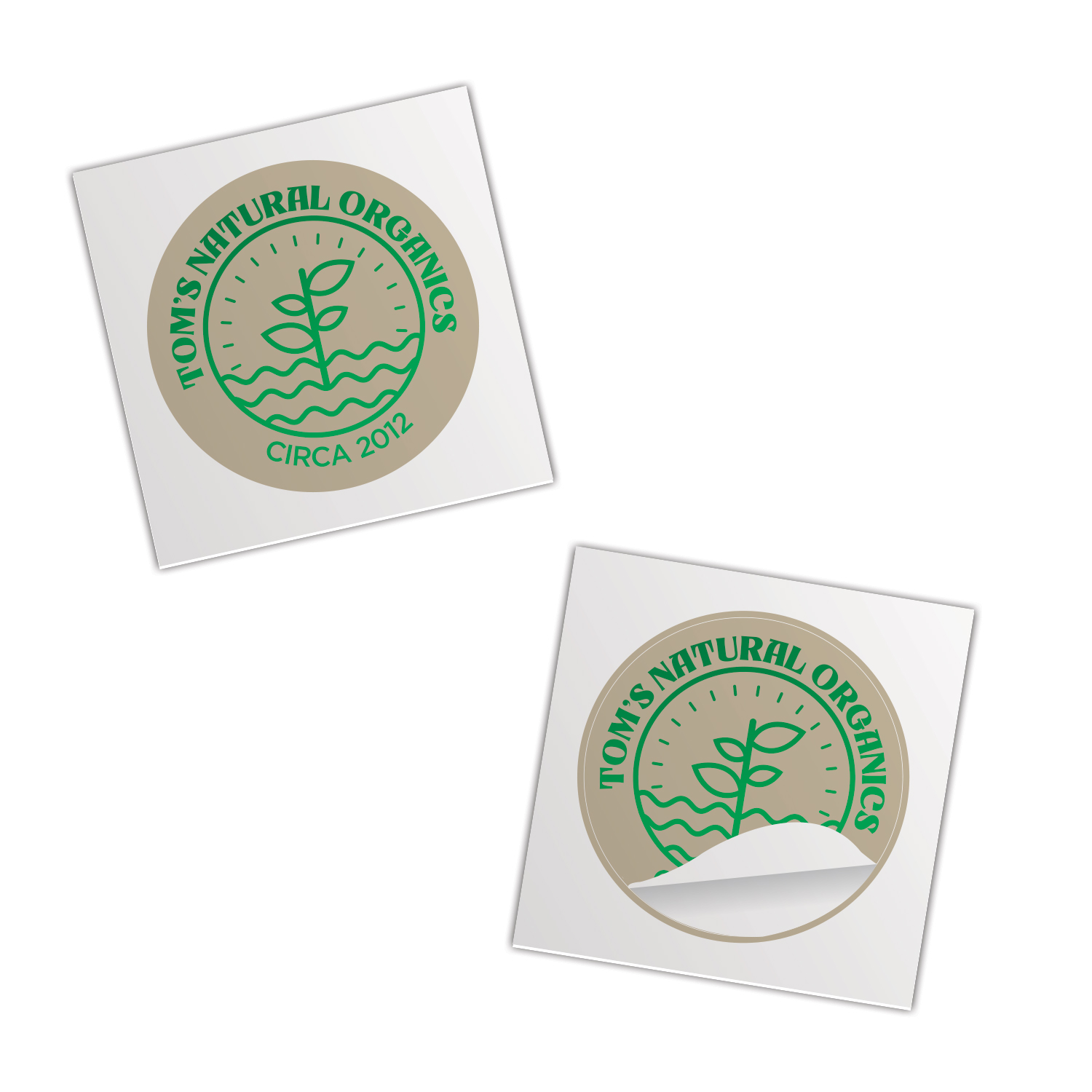 2" Round Foil Sticker 2
