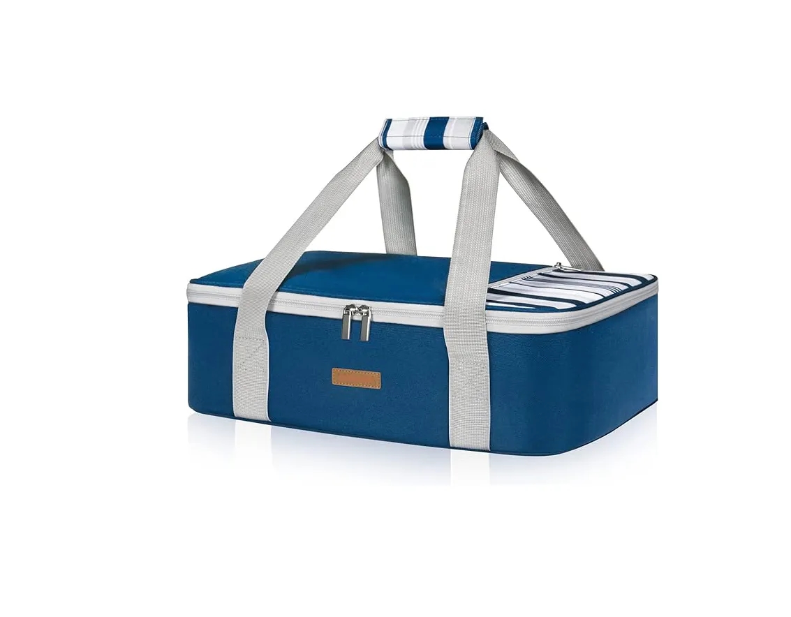 Insulated Casserole Carrier for Hot or Cold Food 11