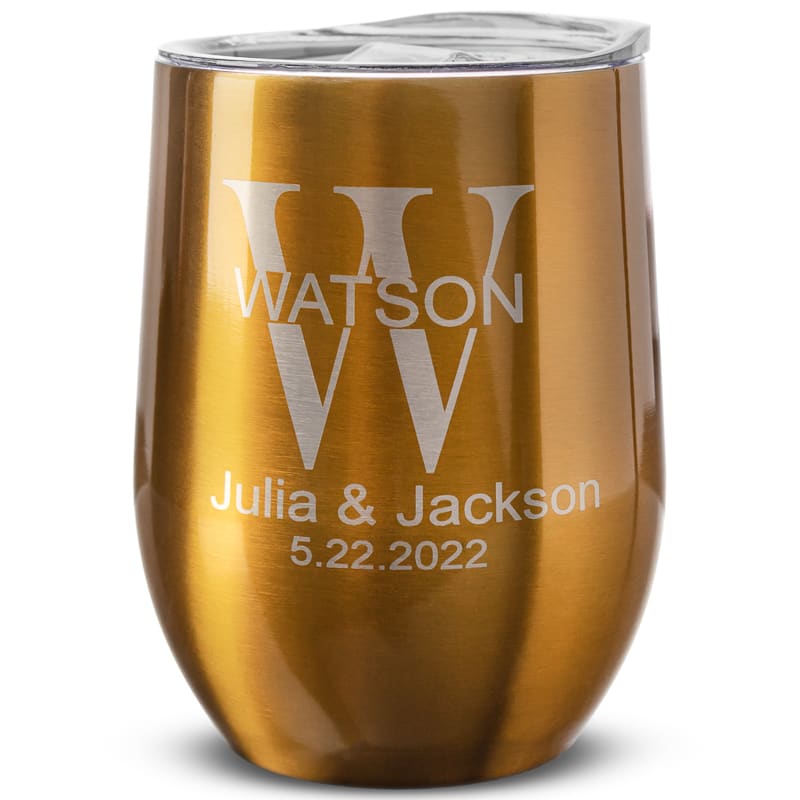 12 Oz. Custom Stainless Steel Wine Tumblers 24