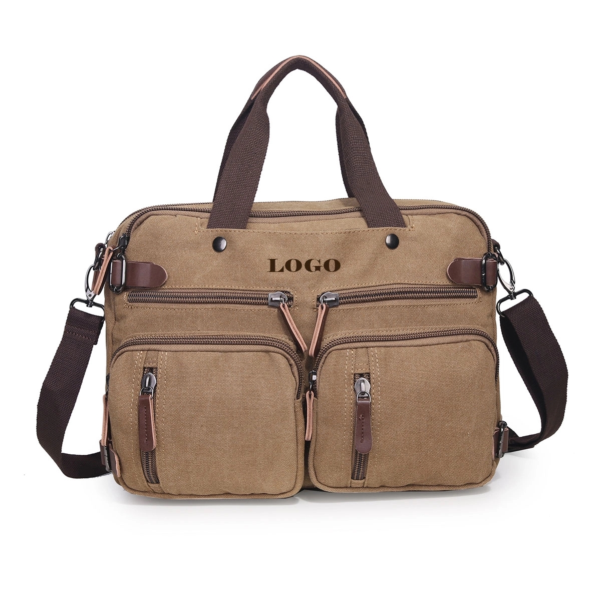 Expandable Large Canvas Vintage Massenger Bag 2