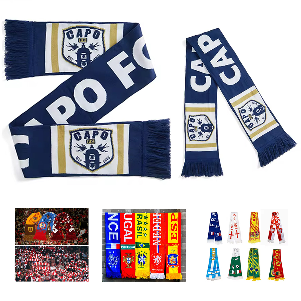 Acrylic Knit Soccer Scarf 2