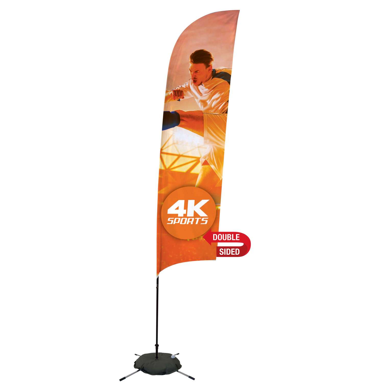 13' Streamline Razor Sail Sign Kit (Double-Sided with Scissor Base) 5