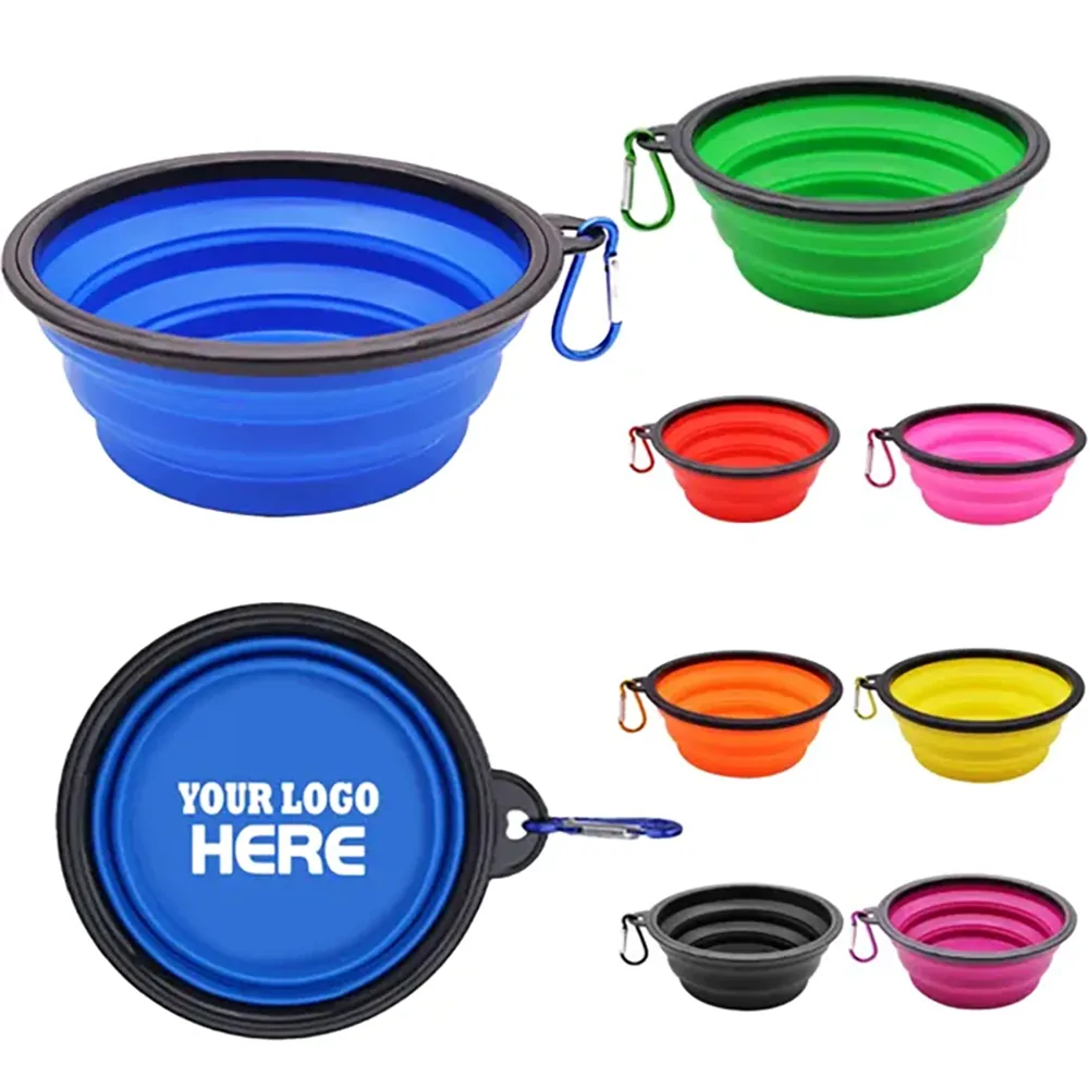 Collapsible Pet Dog Bowl With Carabiner 5