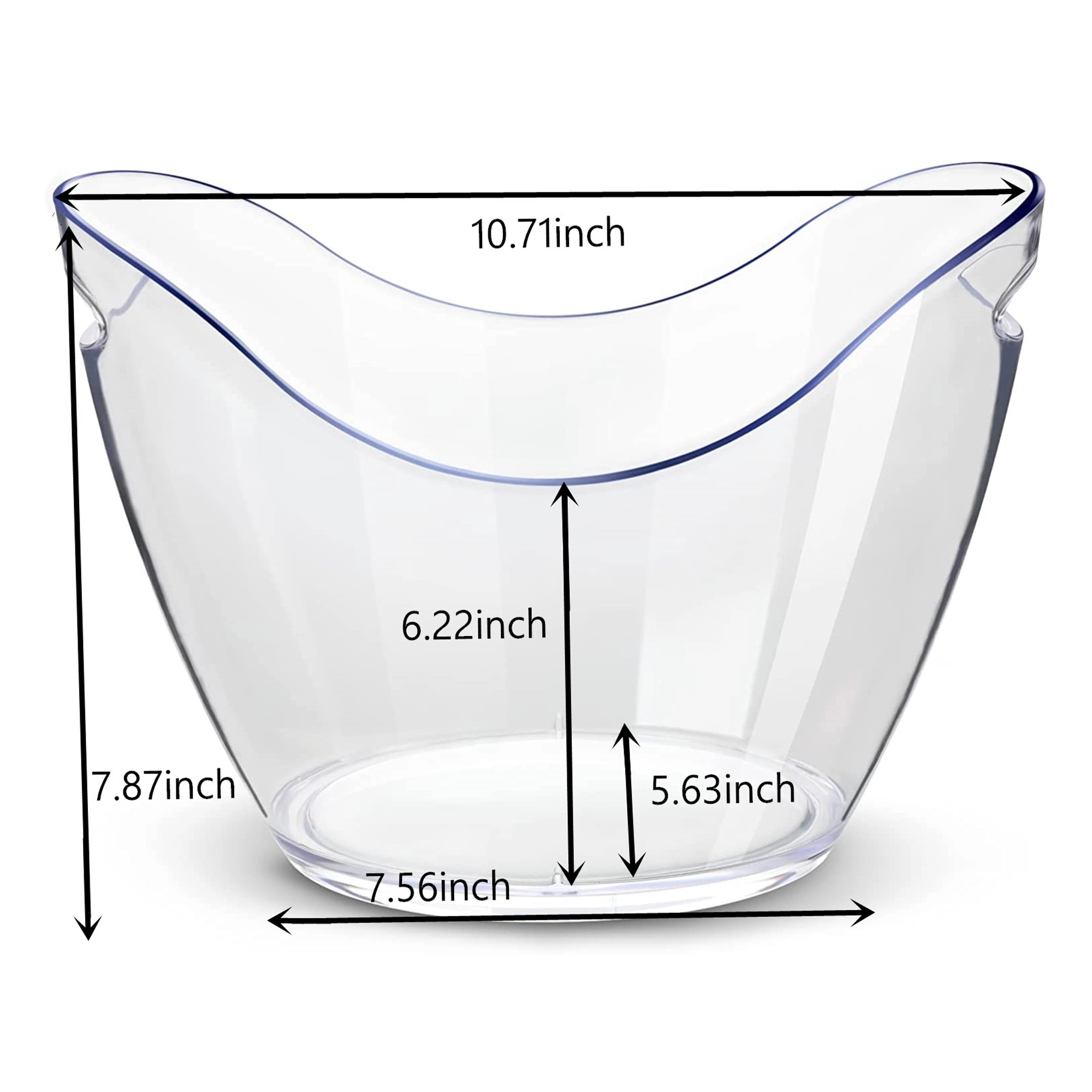 Plastic Oval Ice Buckets For Beer Bottle(Full Color) 2