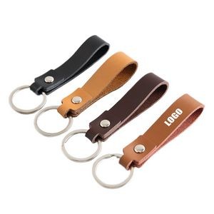 Stylish Textured PU Leather Key Ring Keychain Organizer 15
