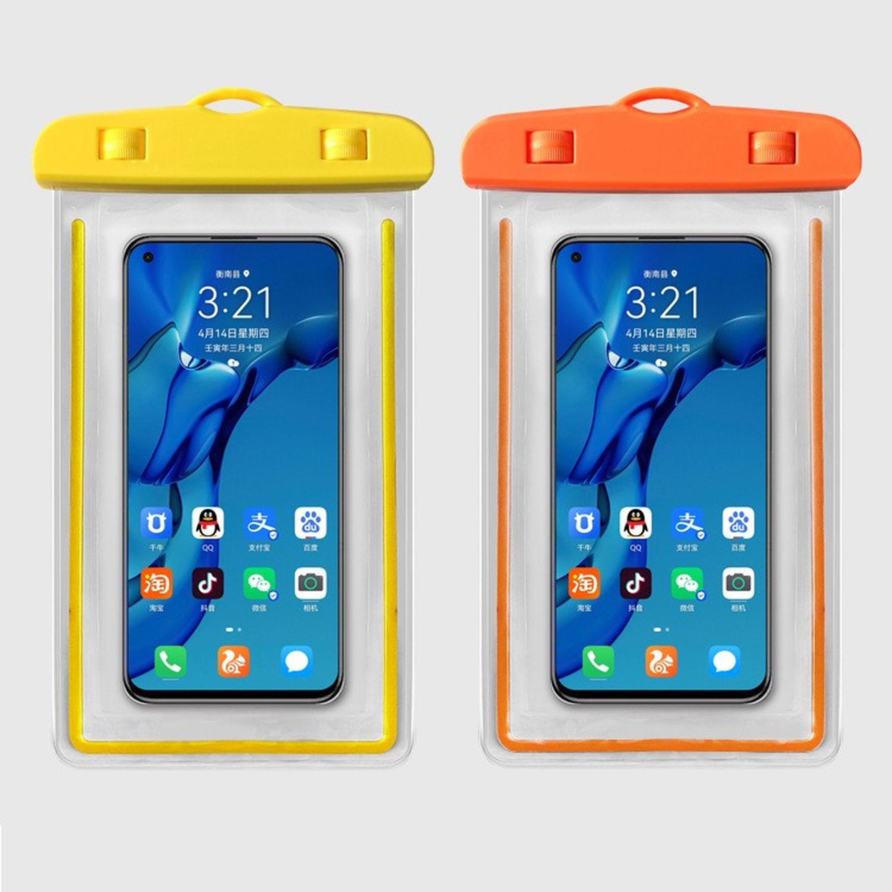 Waterproof Phone Pouch With Lanyard Luminous Phone Dry Bag 8