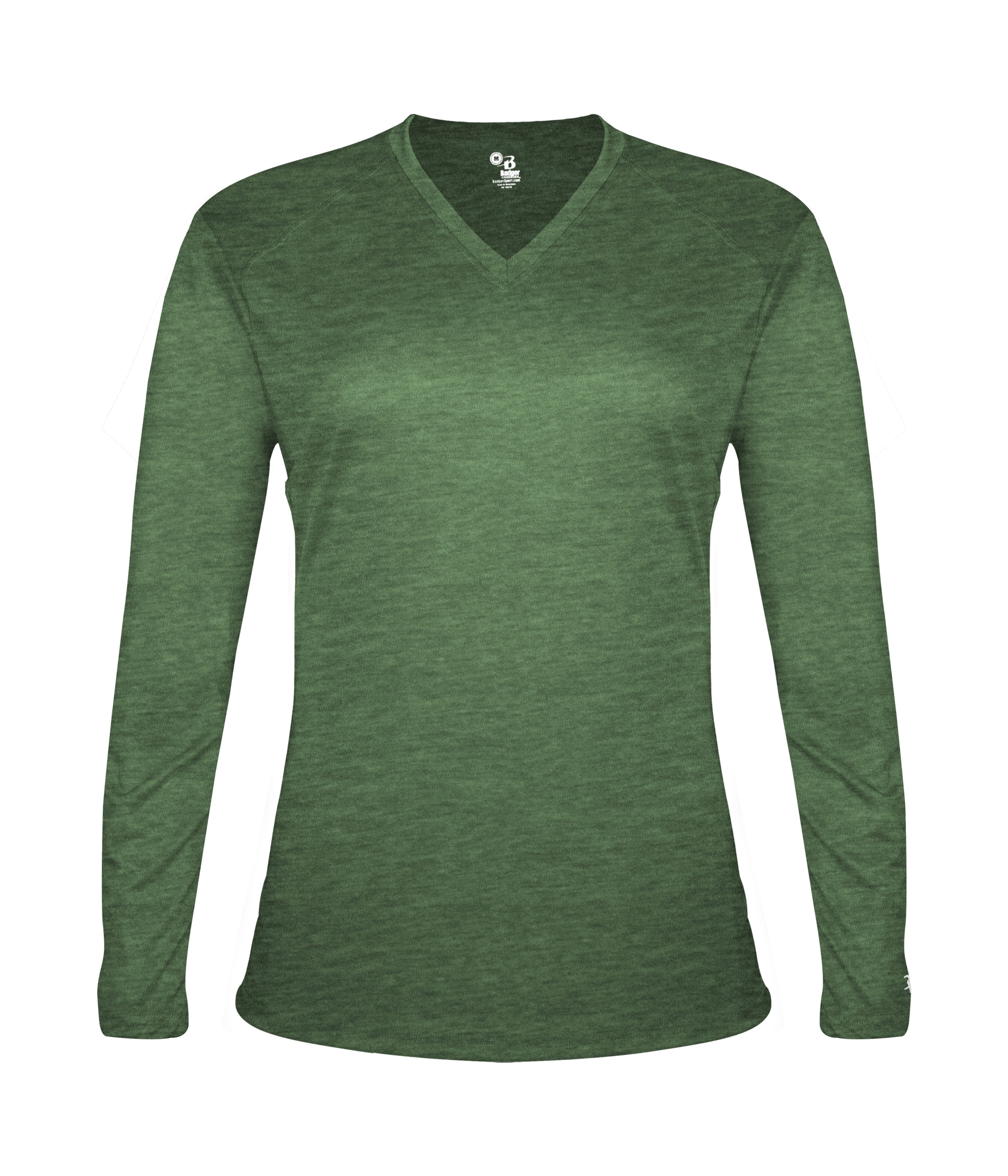 TRI-BLEND LADIES' V-NECK L/S T 18
