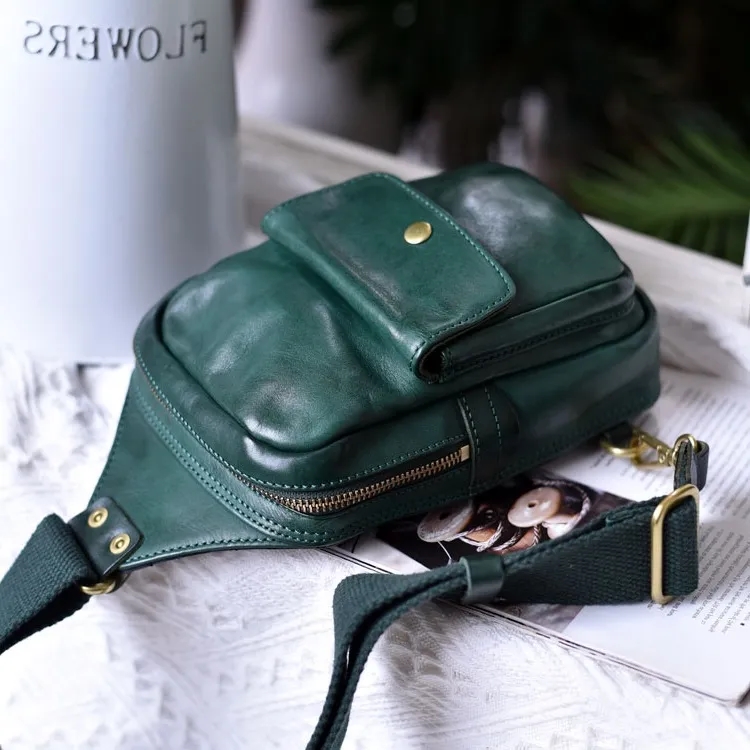Genuine Leather Chest Bag 3