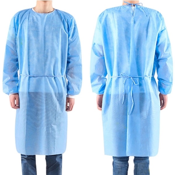 Disposable PE Nonwoven Isolation Gown 4