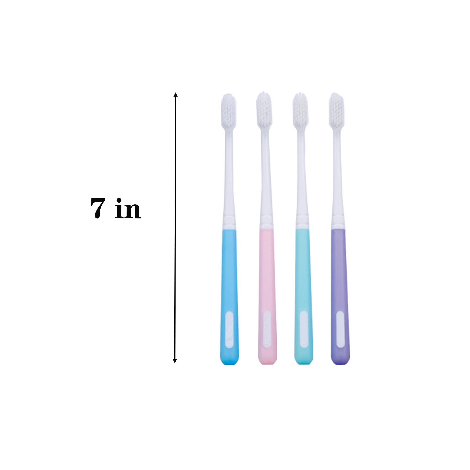 Soft Bristled Toothbrush With Plastic Handle 3