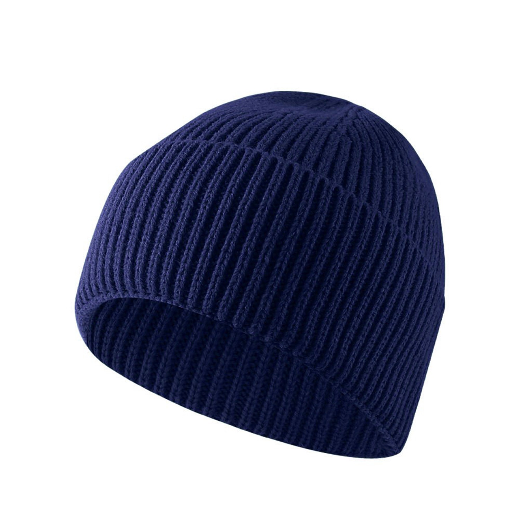 Solid Color Warm Knit Beanie Hat 10