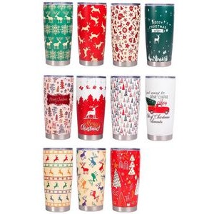 20oz Christmas Insulated Tumbler 9