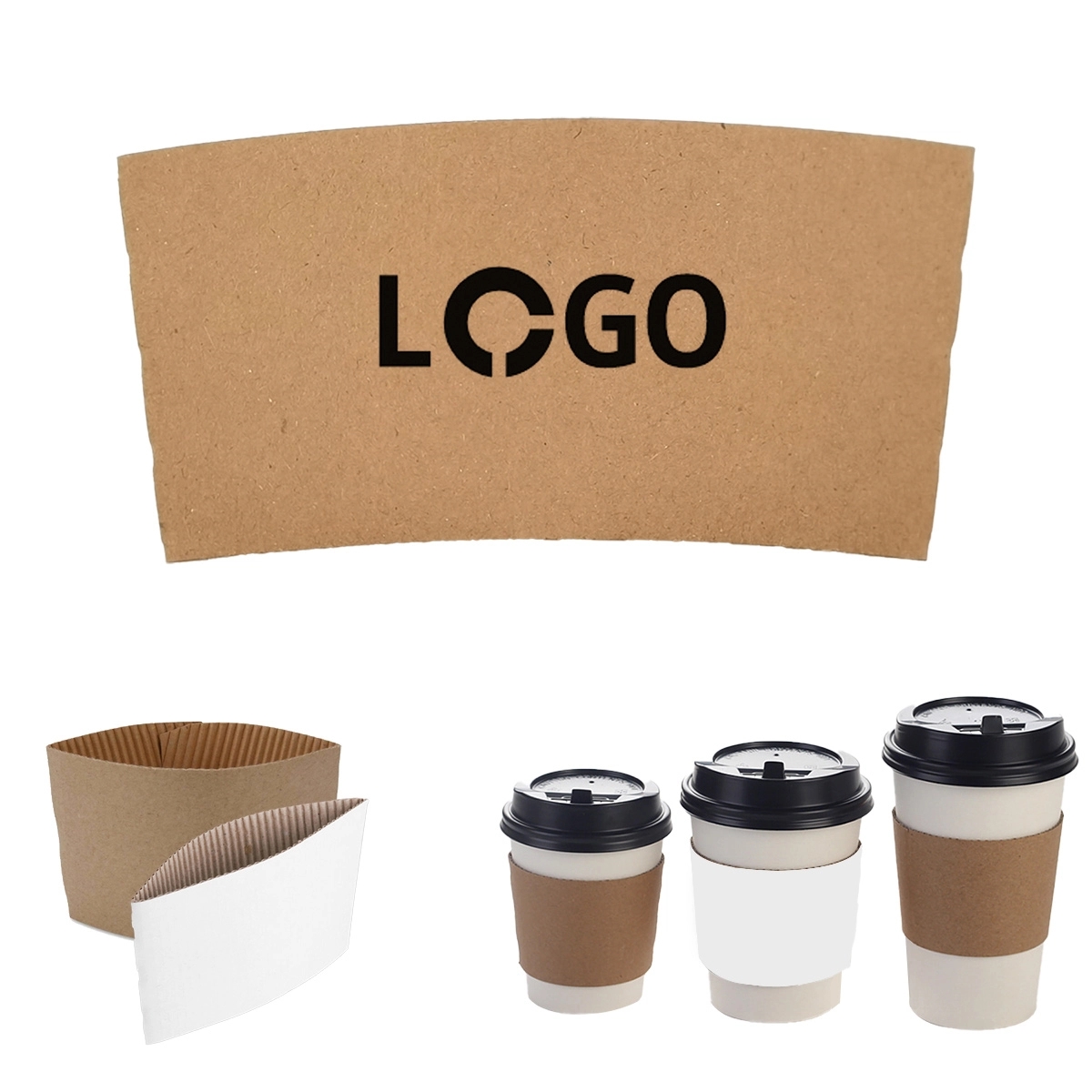 Kraft Cup Coffee Sleeves 2