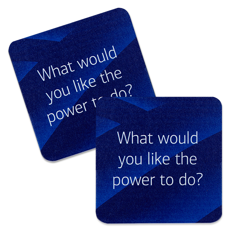 60 Point 3.5"Pulp Board Coasters, DIGITAL PRINT-Square 3