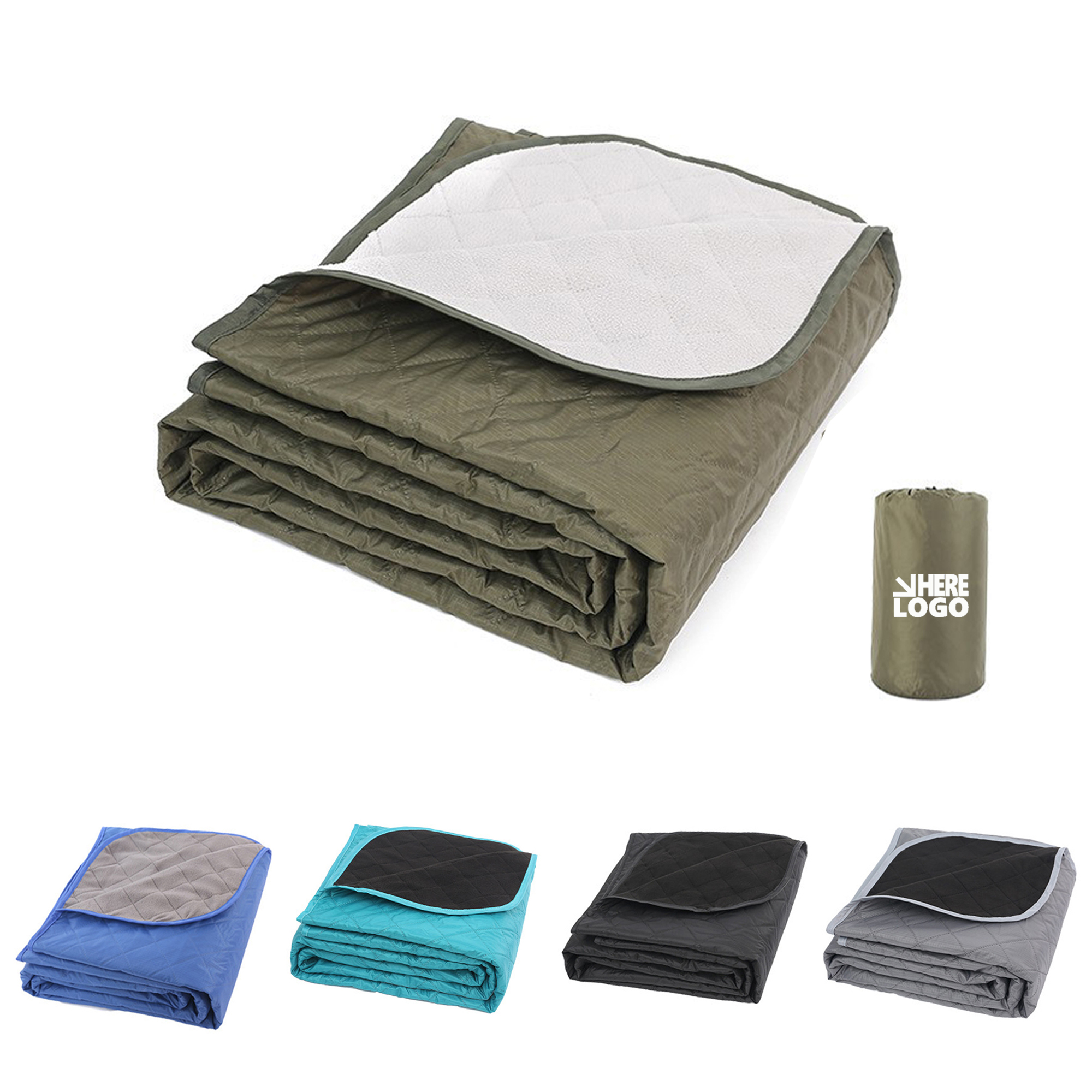 Fleece Waterproof and Warm Camping Blanket 1