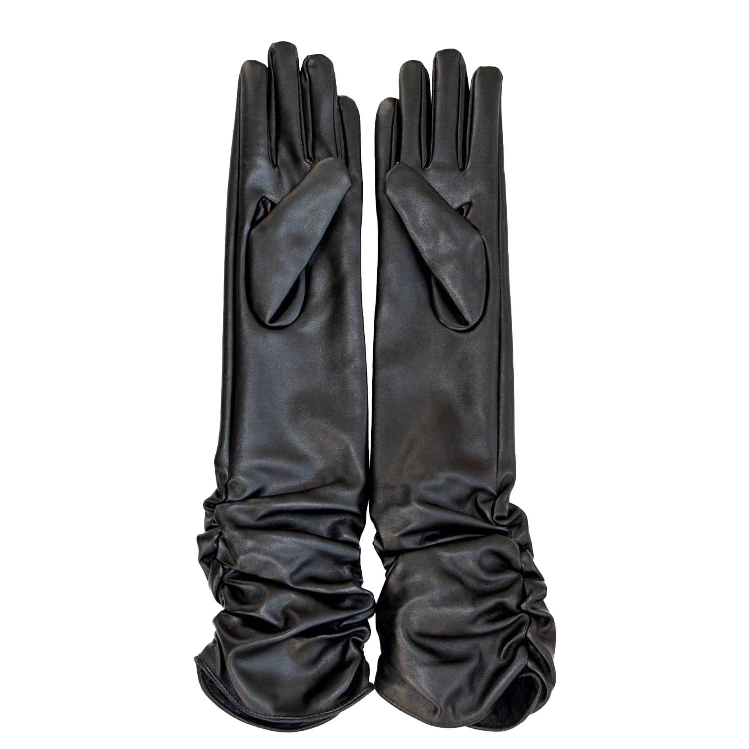 Winter Long Leather Gloves 2