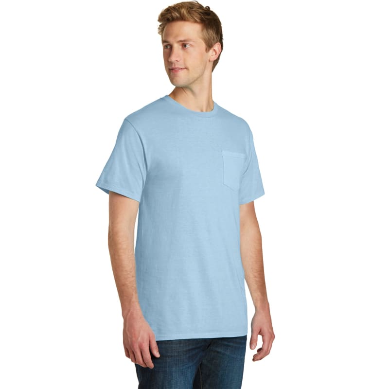 Port & Company Beach Wash Garment-Dyed Pocket Tee. 47