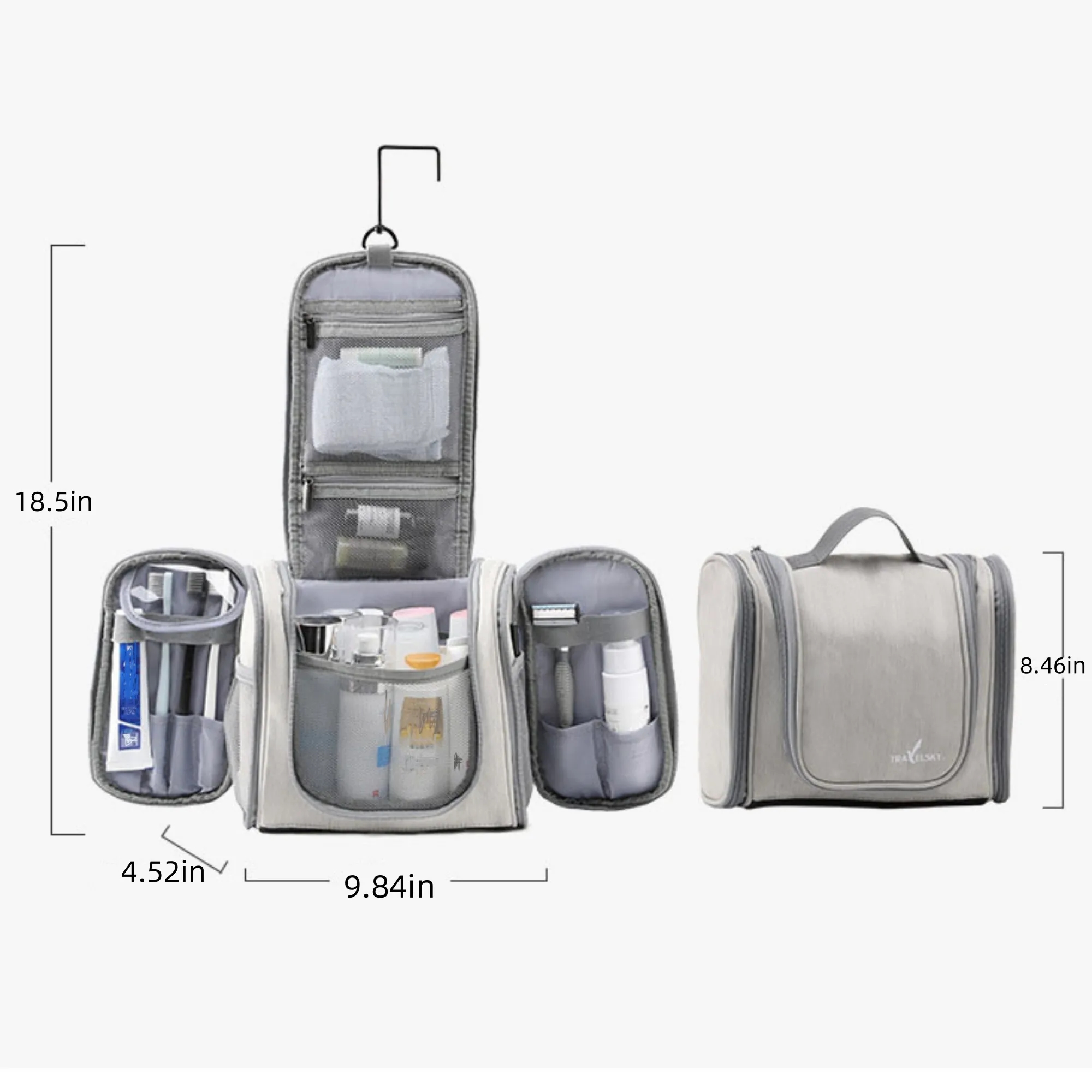 Versatile Waterproof Cosmetic Organizer for Travel 7