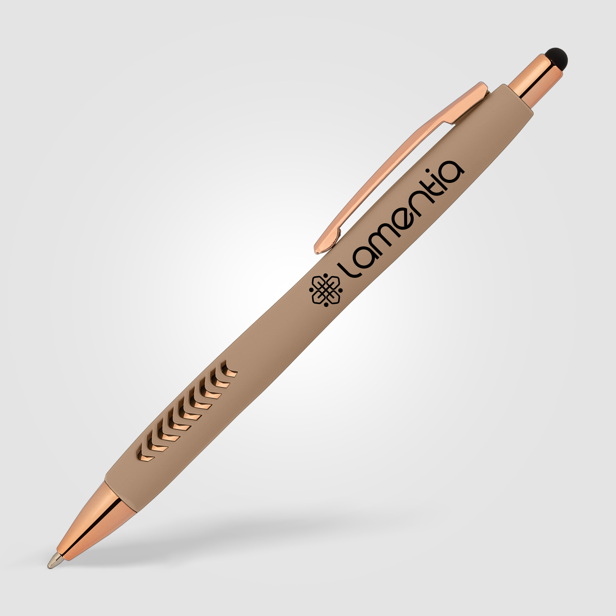 Avalon Softy Rose Gold Designer Pen w/ Stylus 21