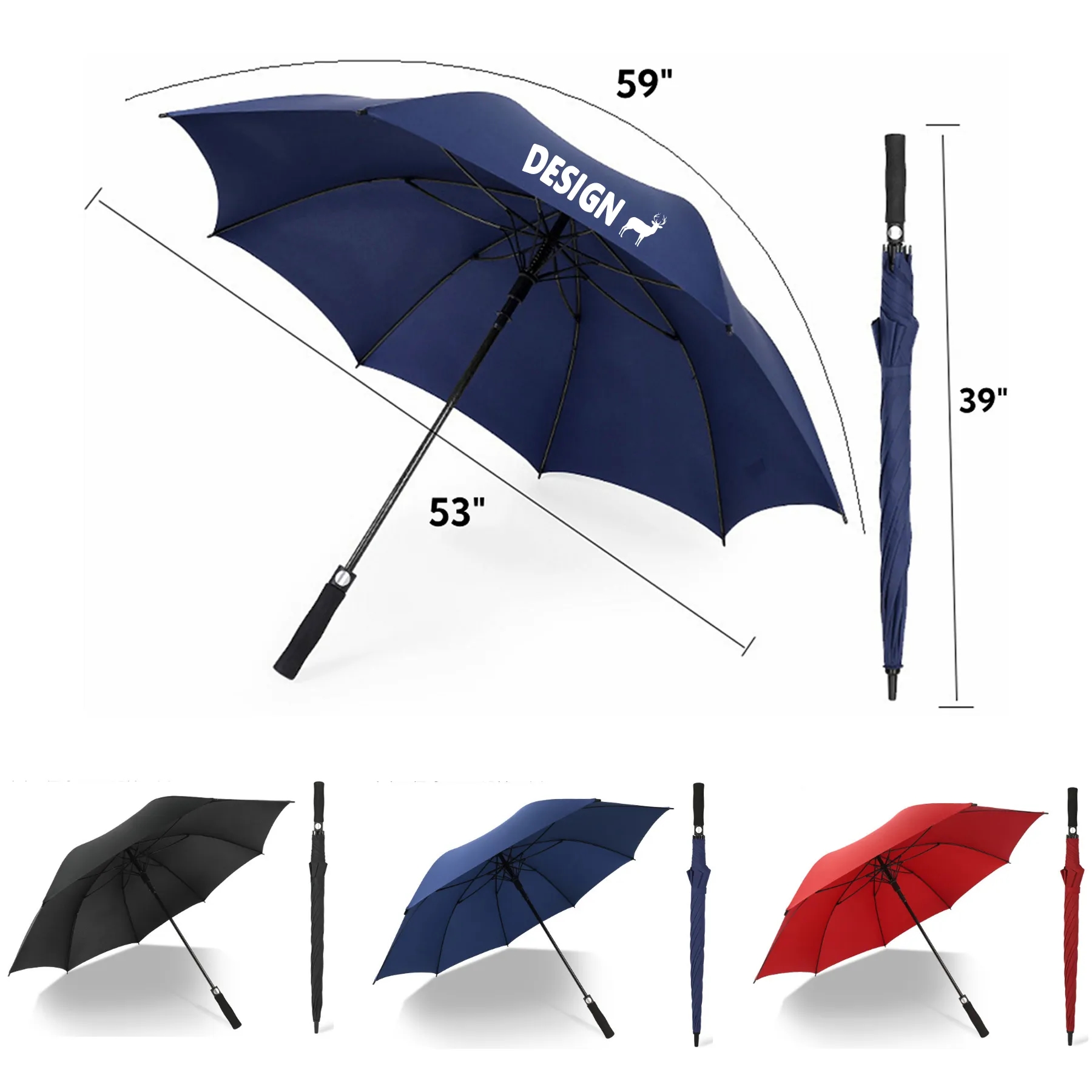 Business Long Handle Large Golf Umbrella 2
