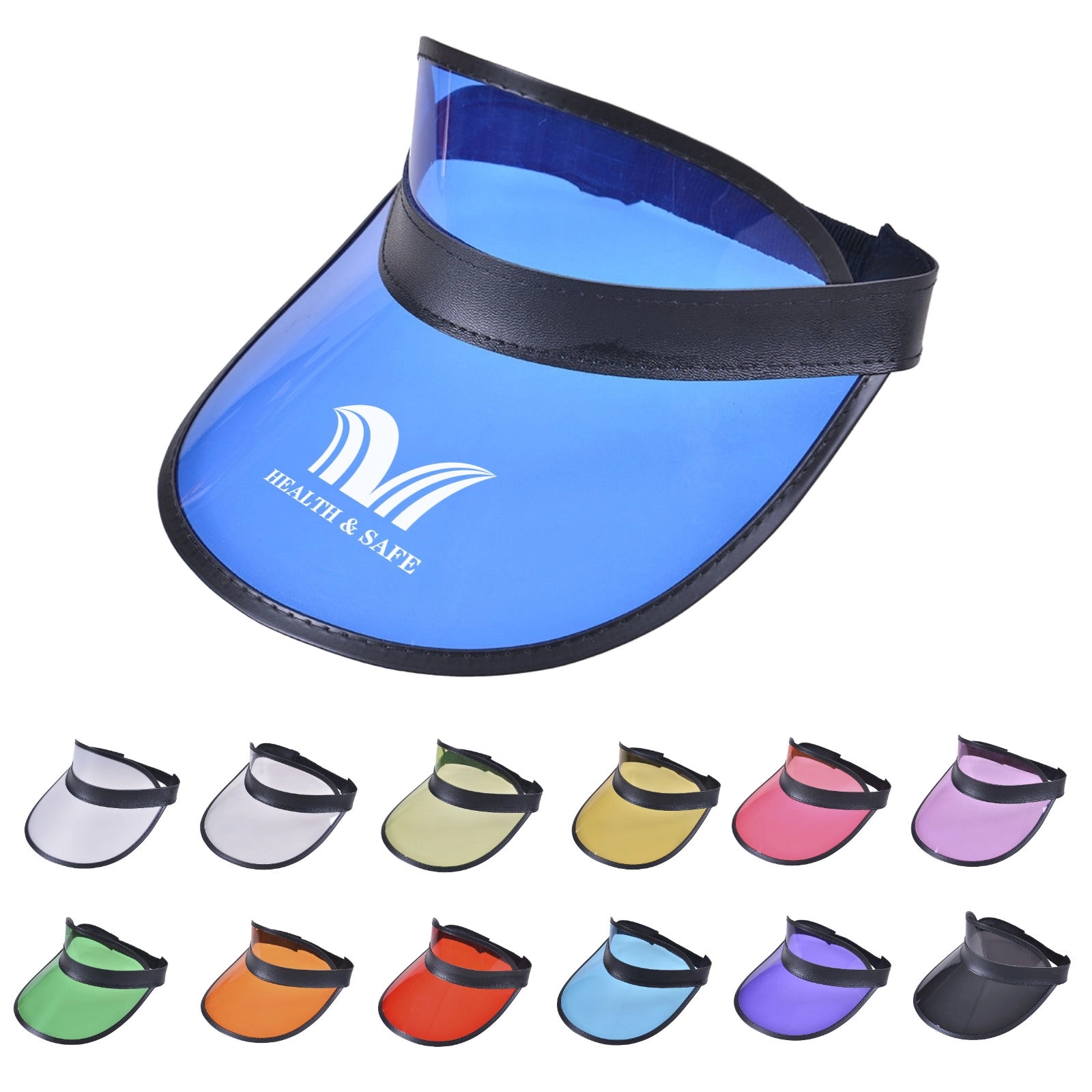 Adult Pvc Sun Visor Hat 7