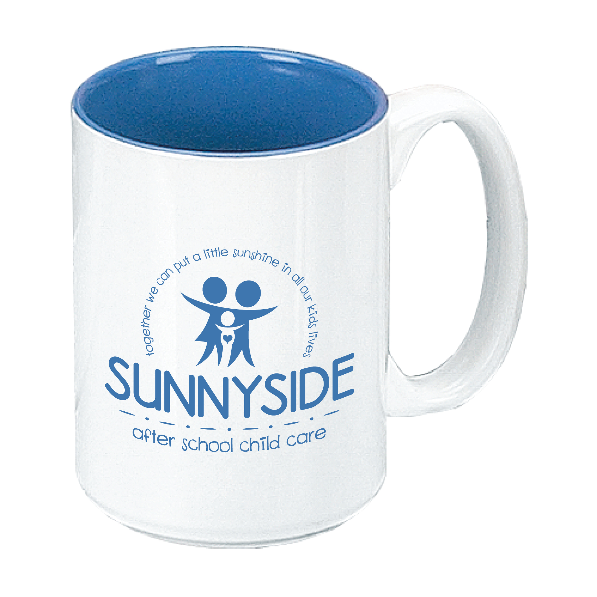 15 oz Ocean Blue In / White Out Two Tone El Grande Mug
