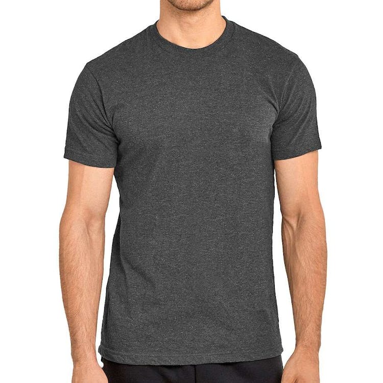 Men's Crew Neck T-Shirts - Charcoal Small Heavyweight 1