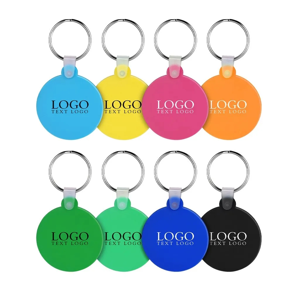 Promotional Classic Silicone Round Soft Key Tags 1