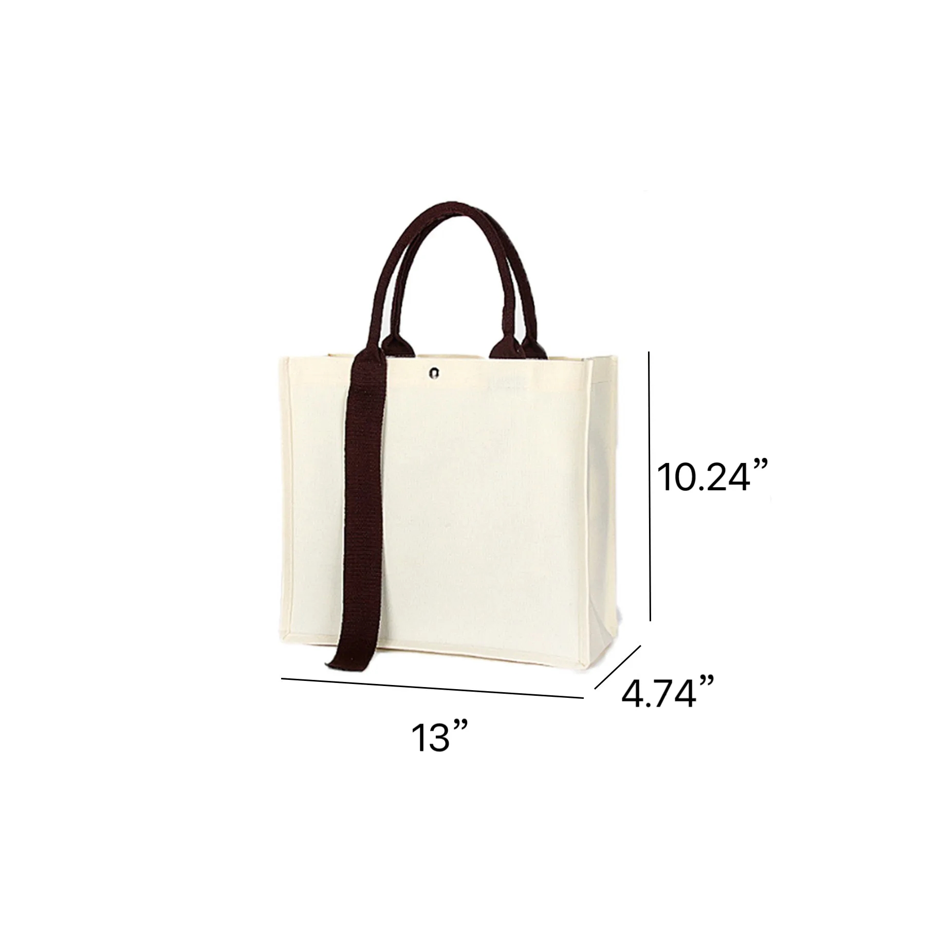 Portable stereo streamer canvas Tote bag, custom tote bag with logo imprint 6