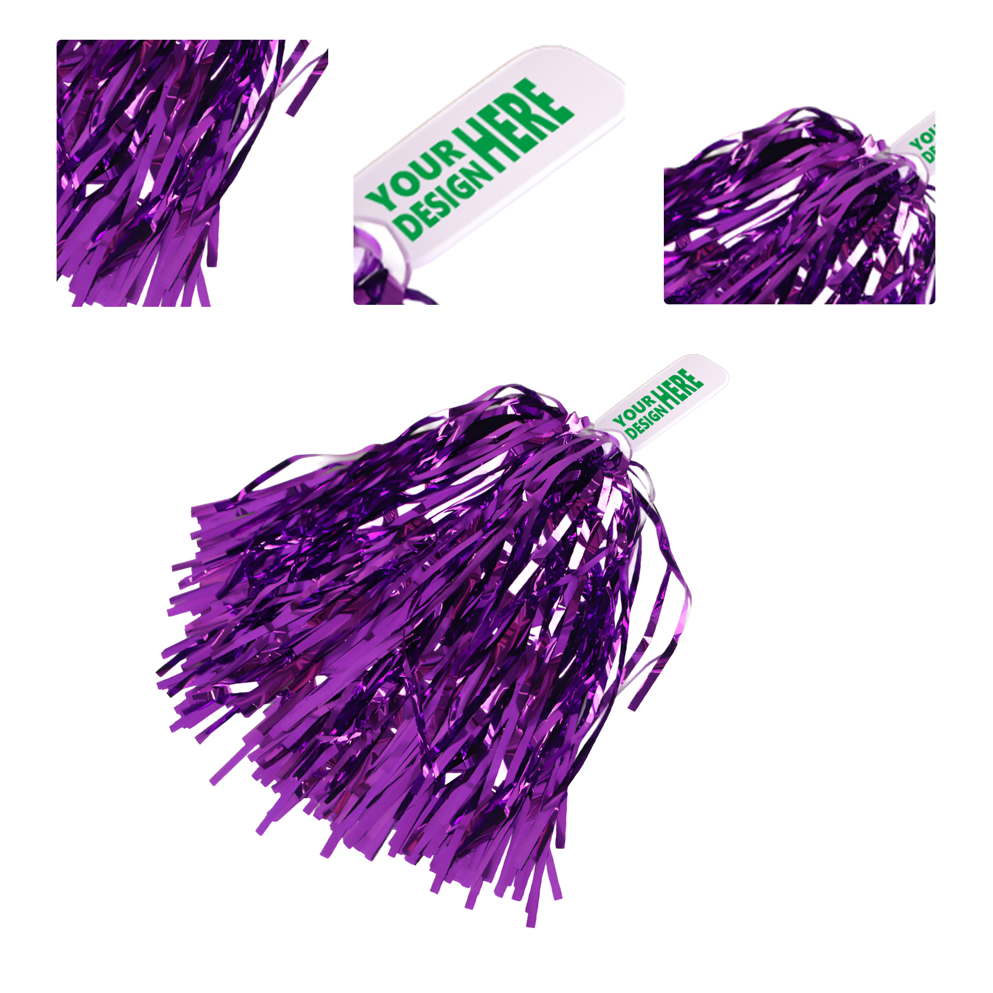 MOQ50 Personalized Cheerleading Poms for Performances 2