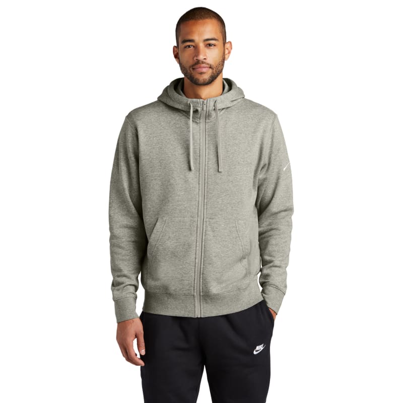 Nike Club Fleece Sleeve Swoosh Full-Zip Hoodie, custom hoodie or sweatshirt with logo imprint 9
