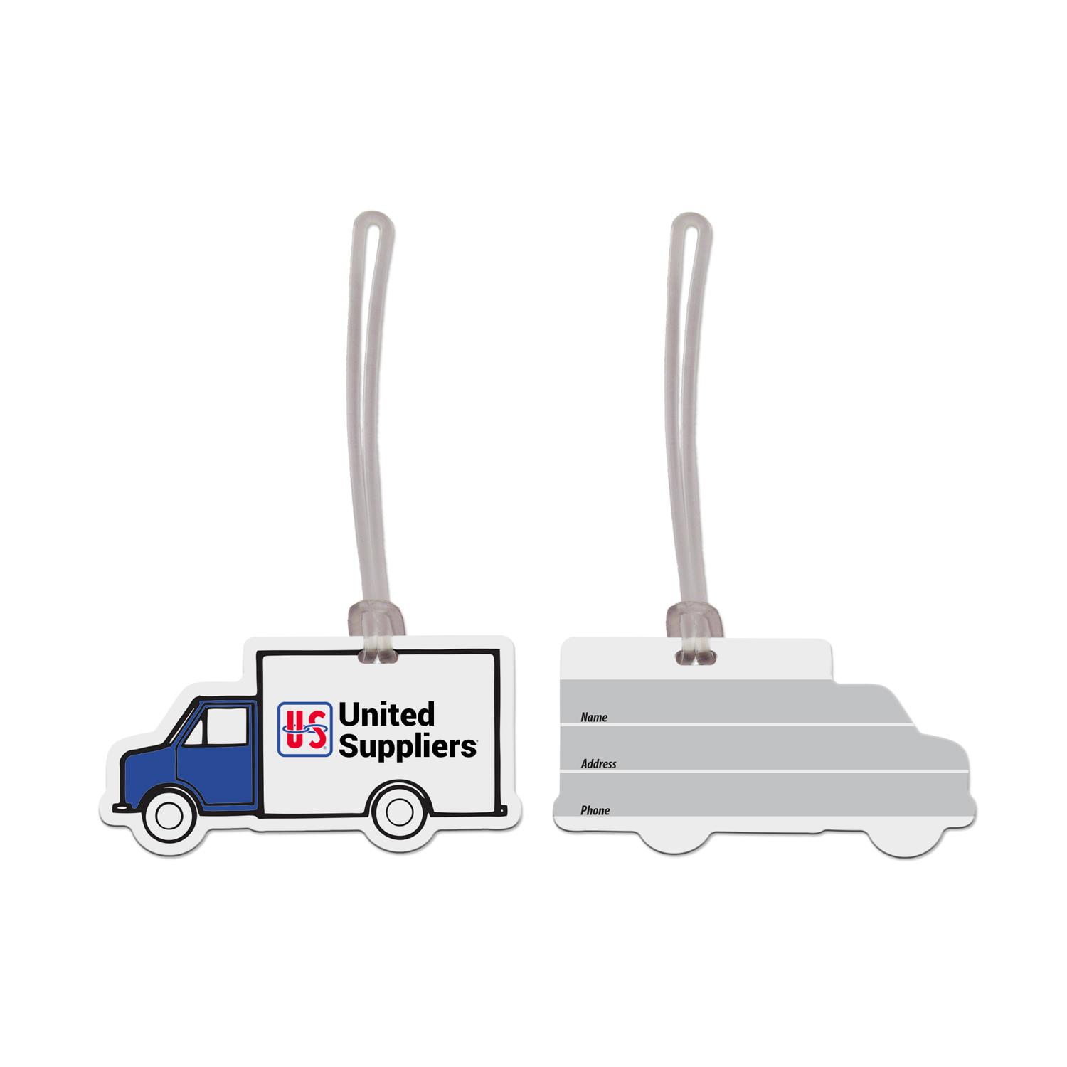 USA Made Truck Vinyl Luggage Tag 2