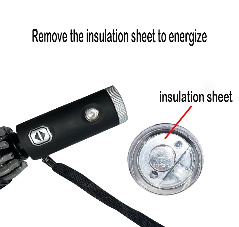 Auto Compact Travel Umbrellas With Led Flashlight 1