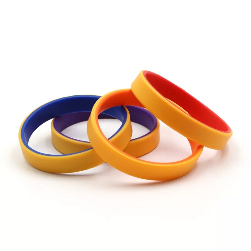 2 Inch Dual Layer Custom Silicone Wristband 4
