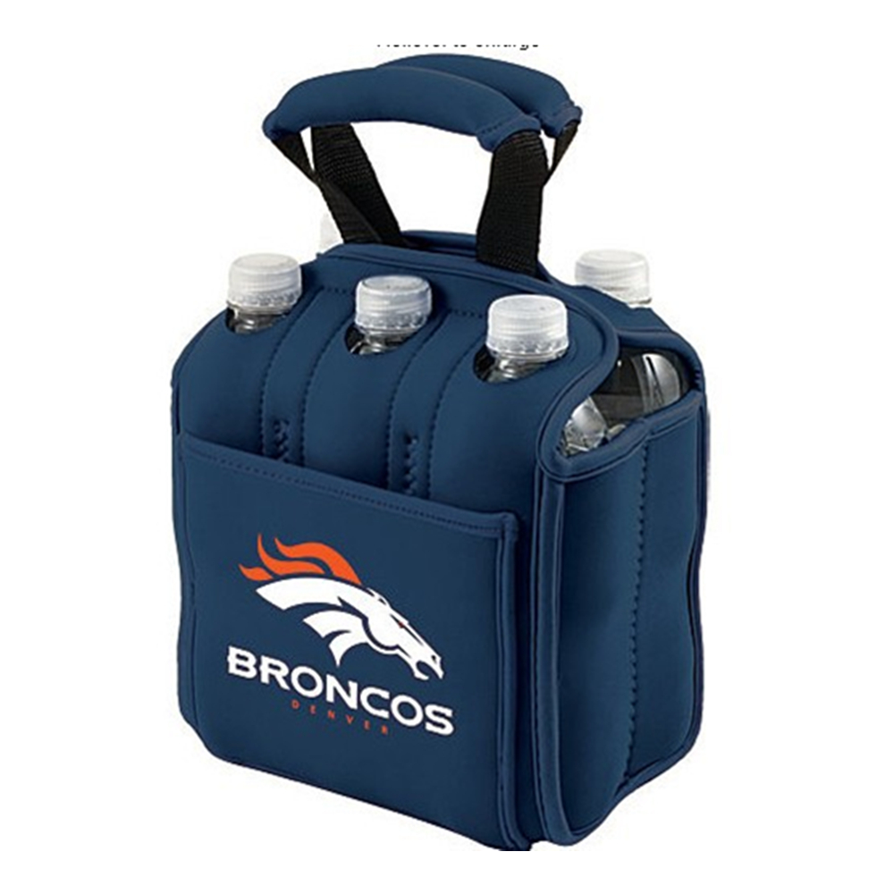 Neoprene 6 Pack Beer Bottle Carrier w/Pocket 4