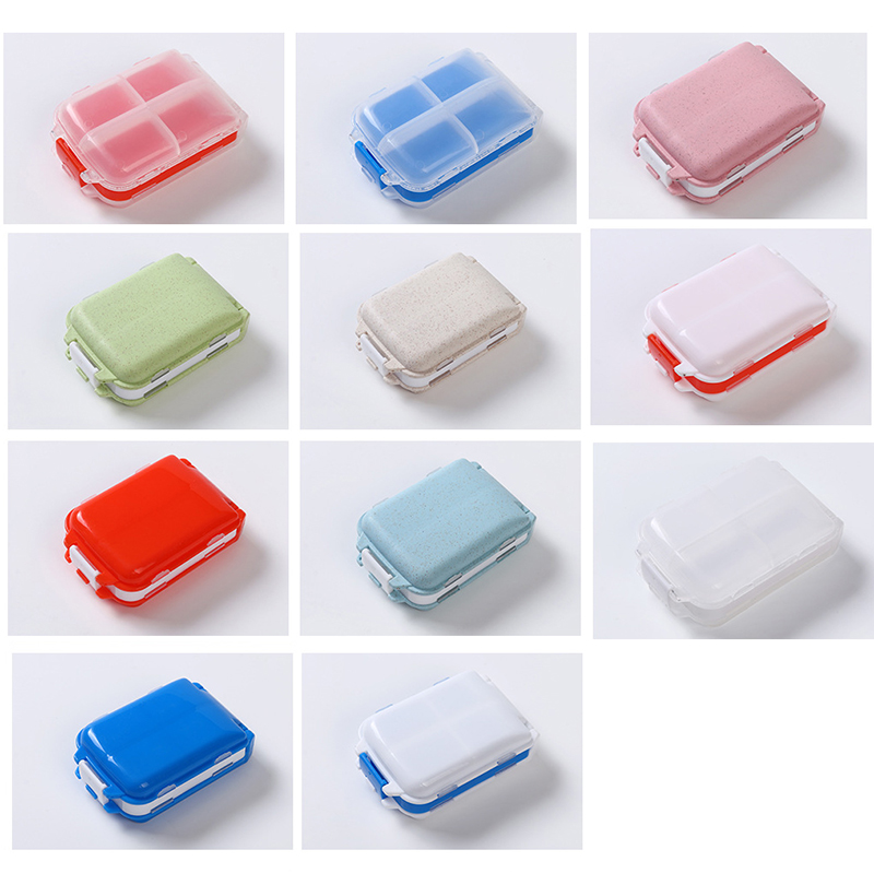 8 Compartments Pill Organizer Portable Pocket Pill Box Dispenser 22