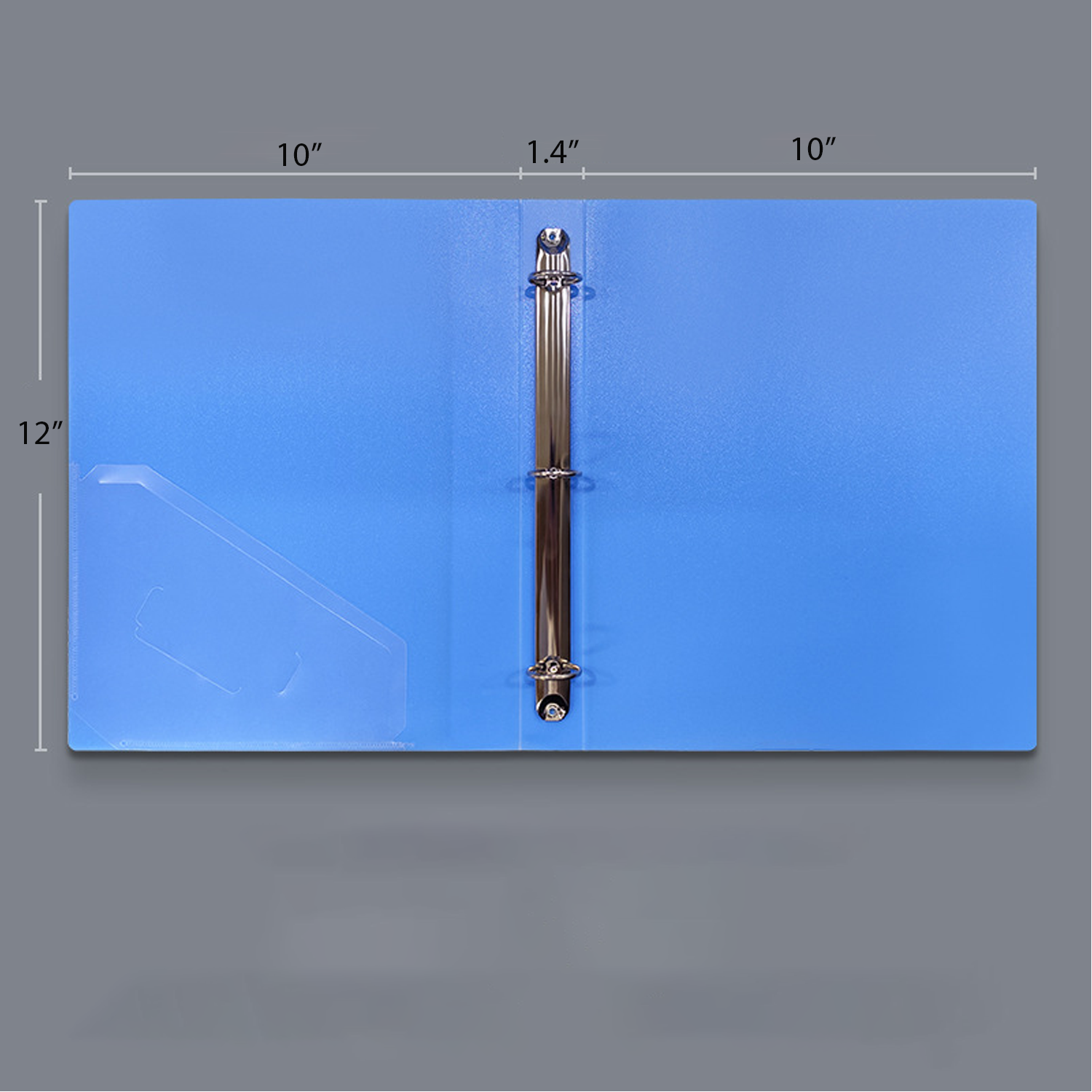 A4 Plastic 3-Ring Binders w/Pocket 4